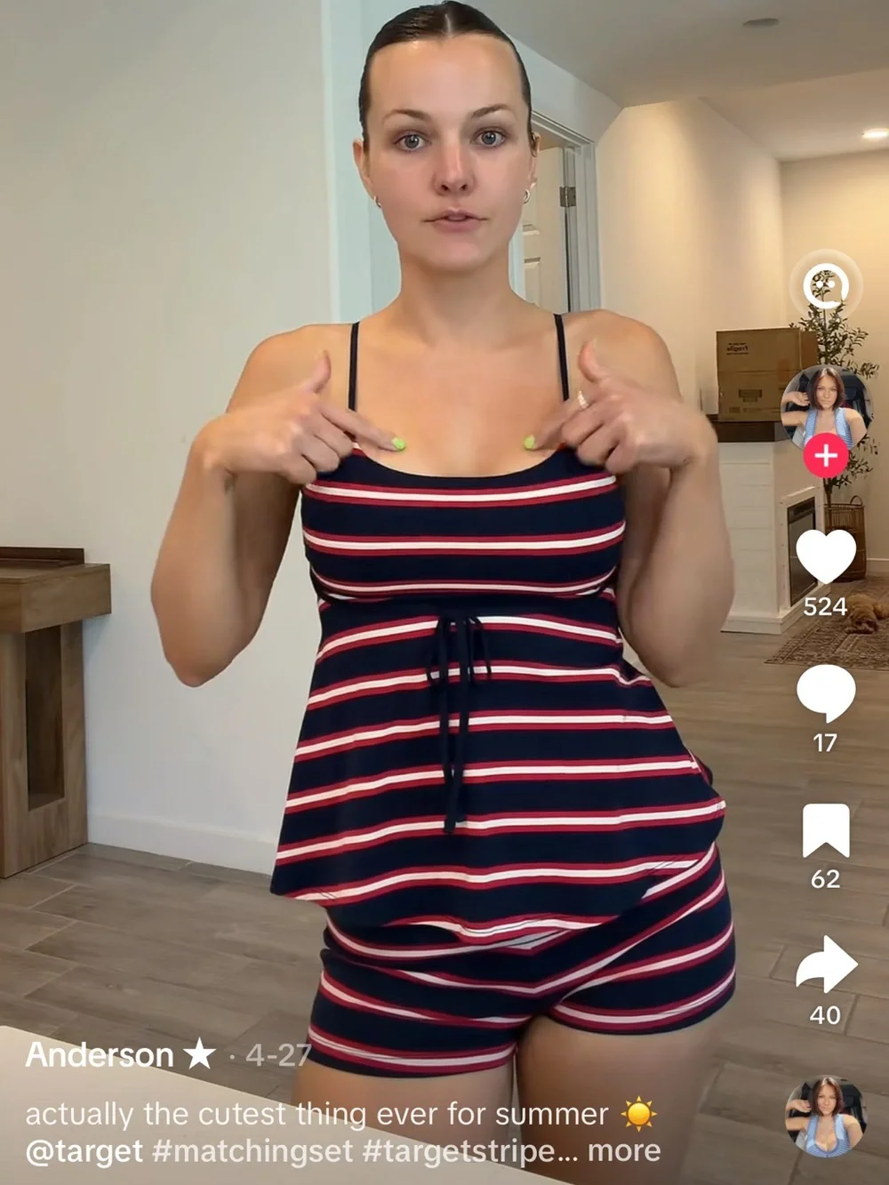 Target xhilaration striped